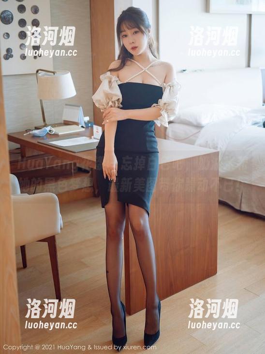 HuaYang花漾 - 忘掉白色吧，奶油米和她的黑色梦想，最新美图带你躁动不已！-洛河烟