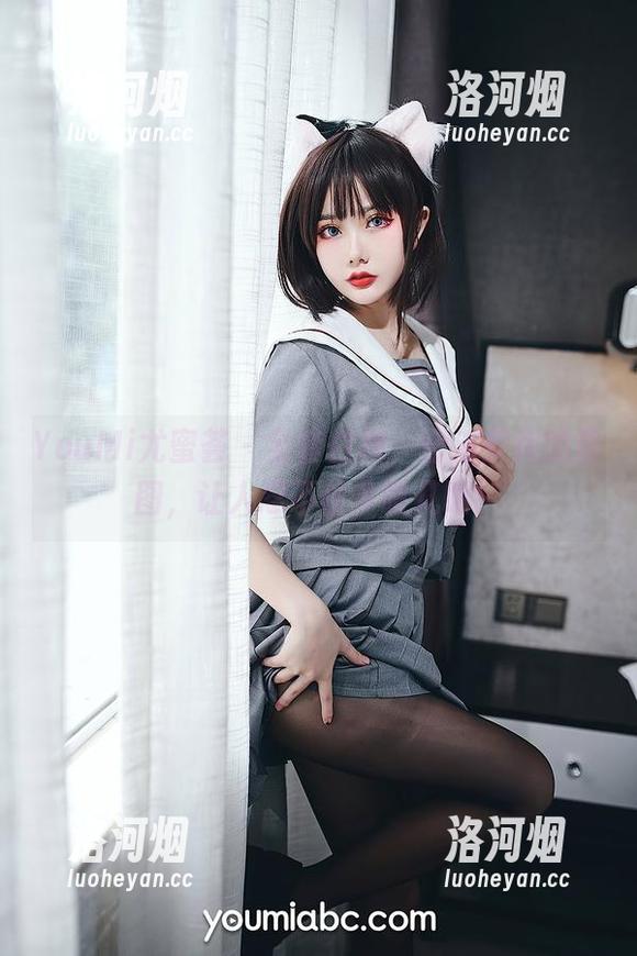 YouMi尤蜜荟 - 全套白裙，合法萝莉的原图，让人忍不住多瞟几眼！-洛河烟
