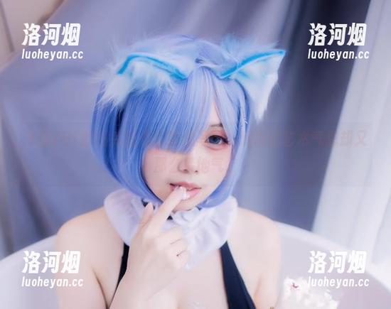 末夜787的图库新作！蕾丝写真，满满的艺术气息却又那么接地气。-洛河烟