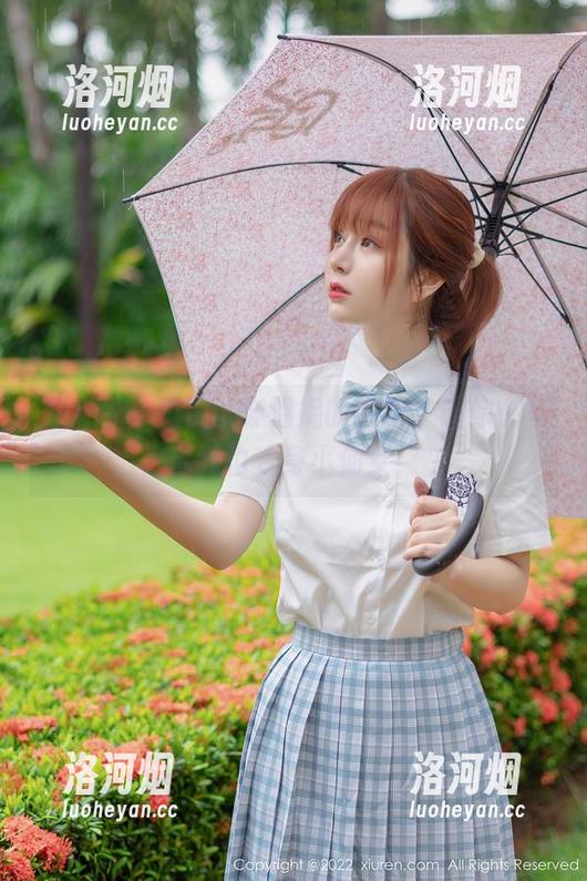 秀人网 - 免费试穿温妮的红裙，让你在写真界也变身小仙女！-洛河烟
